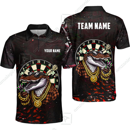 Custom Darts Team Jersey, Personalized Alligator Dart Jersey Shirt For Players With Name & Team Name