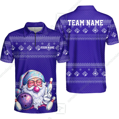 Quarter-Zip Polo||Purple
