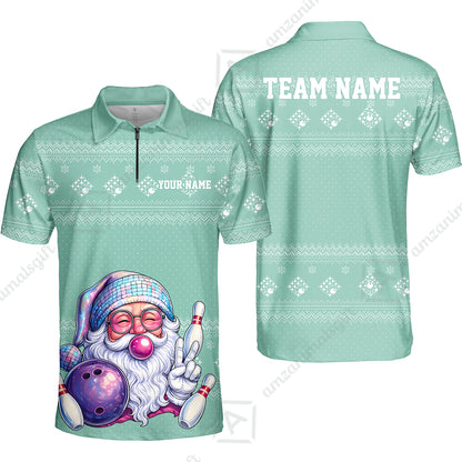 Quarter-Zip Polo||Turquoise