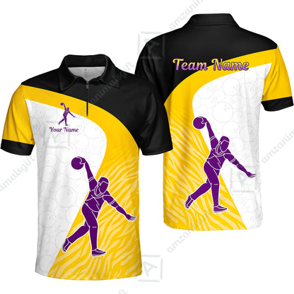 Quarter-Zip Polo||Yellow