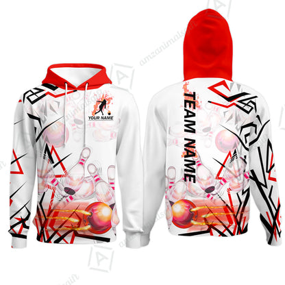 Custom Bowling Team Jerseys Polo Shirts, Personalized 3D Trendy Style Bowling uniforms - Personalized Name And Team Name