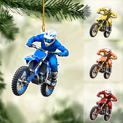 Personalized Motocross Christmas Ornament, Racing Motocross, Custom Ornament Christmas Gift, Keychain Motocross, Car Ornament Motocross