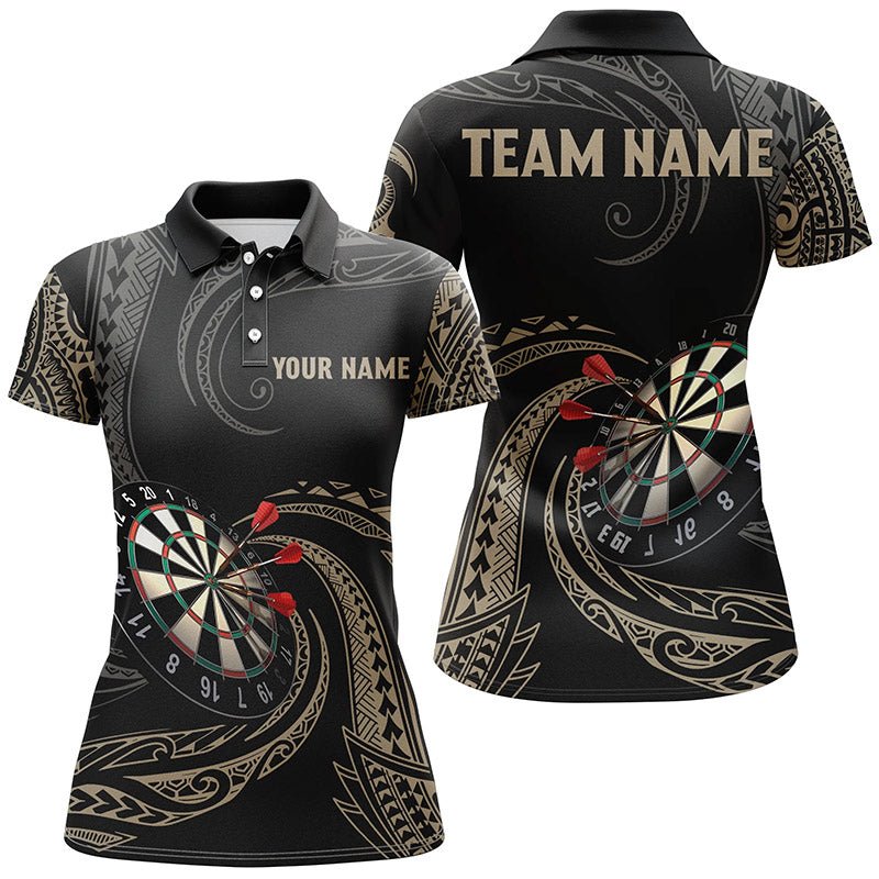 Custom Roll Tribal Darts Team Men Polo Shirts, Darts uniforms Roll Tribal Darts Personalized Name And Team Name