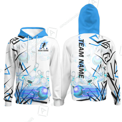 Custom Bowling Team Jerseys Polo Shirts, Personalized 3D Trendy Style Bowling uniforms - Personalized Name And Team Name