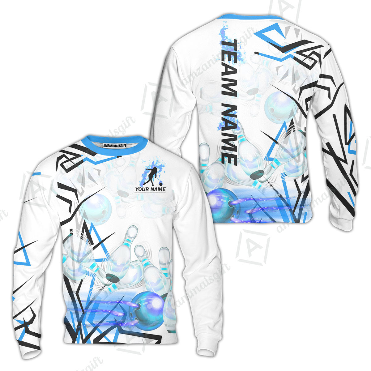 Custom Bowling Team Jerseys Polo Shirts, Personalized 3D Trendy Style Bowling uniforms - Personalized Name And Team Name