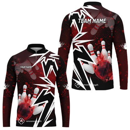 Custom Bowling Team Uniform Jersey Smoke Bowling Graffiti Unisex Polo Shirts, Bowling Uniform, Personalized Name And Team Name