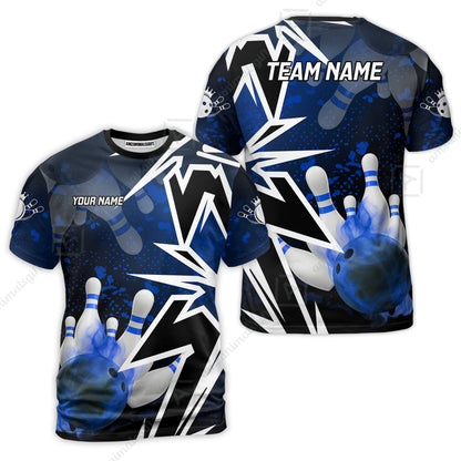 Custom Bowling Team Uniform Jersey Smoke Bowling Graffiti Unisex Polo Shirts, Bowling Uniform, Personalized Name And Team Name