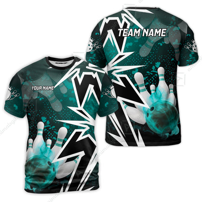 Custom Bowling Team Uniform Jersey Smoke Bowling Graffiti Unisex Polo Shirts, Bowling Uniform, Personalized Name And Team Name
