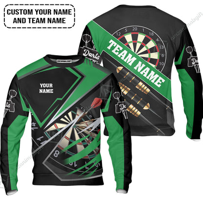 Personalized Darts T-Shirt - Custom Name & Team Name Darts T-Shirt