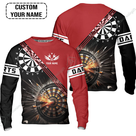 Customized Red Darts Sweatshirt, Custom Darts For Team Sweatshirt