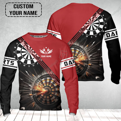 Customized Red Darts Sweatshirt, Custom Darts For Team Sweatshirt