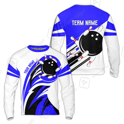 Custom Bowling Team Jersey, Bowling Player Jersey Multicolor Polo Quarter-Zip Shirts, Custom Bowling Uniforms Jerseys