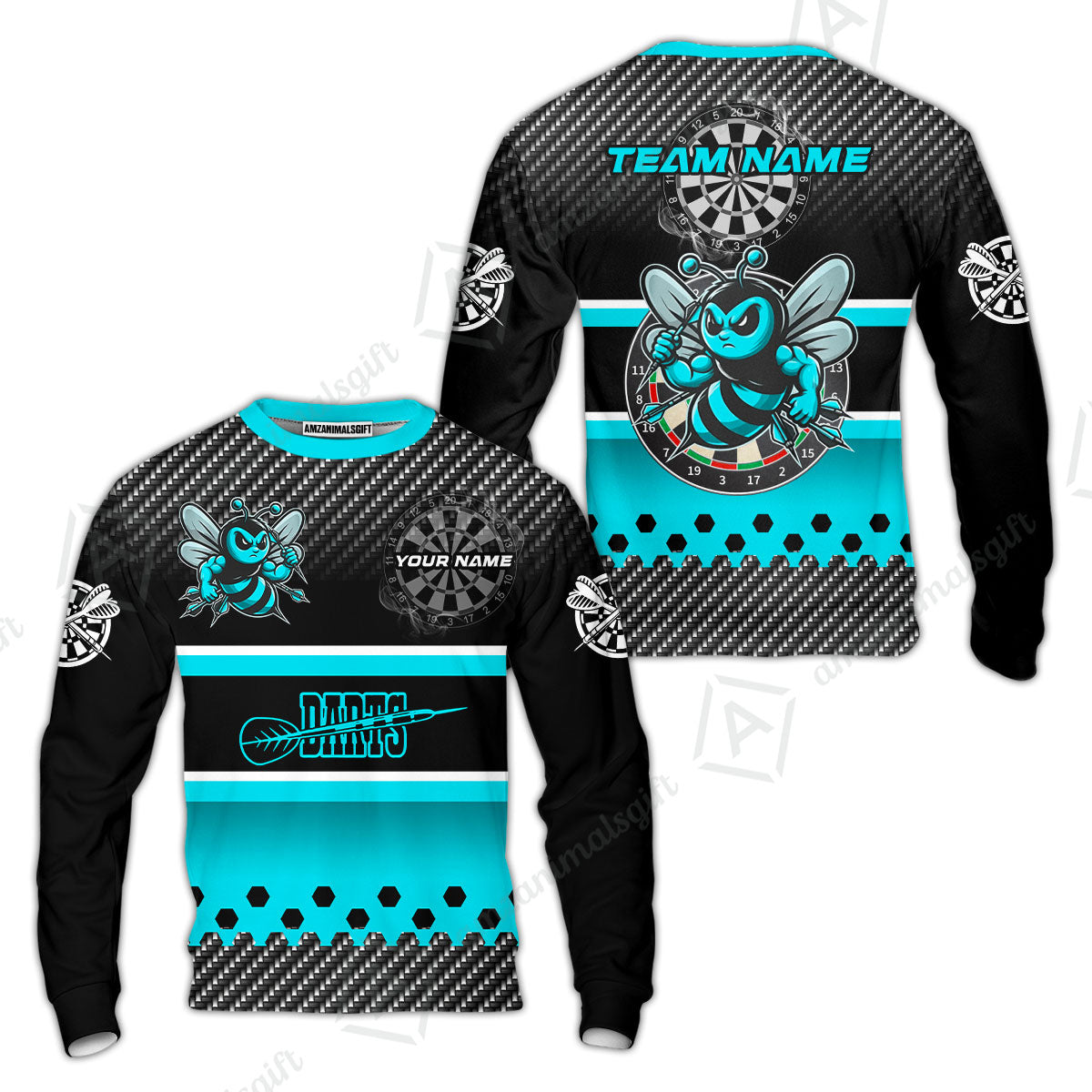Custom Funny Bee Darts Unisex Polo Team Shirts, Custom Team League Darts Jersey Polo , Custom Darts Team Jerseys Uniform