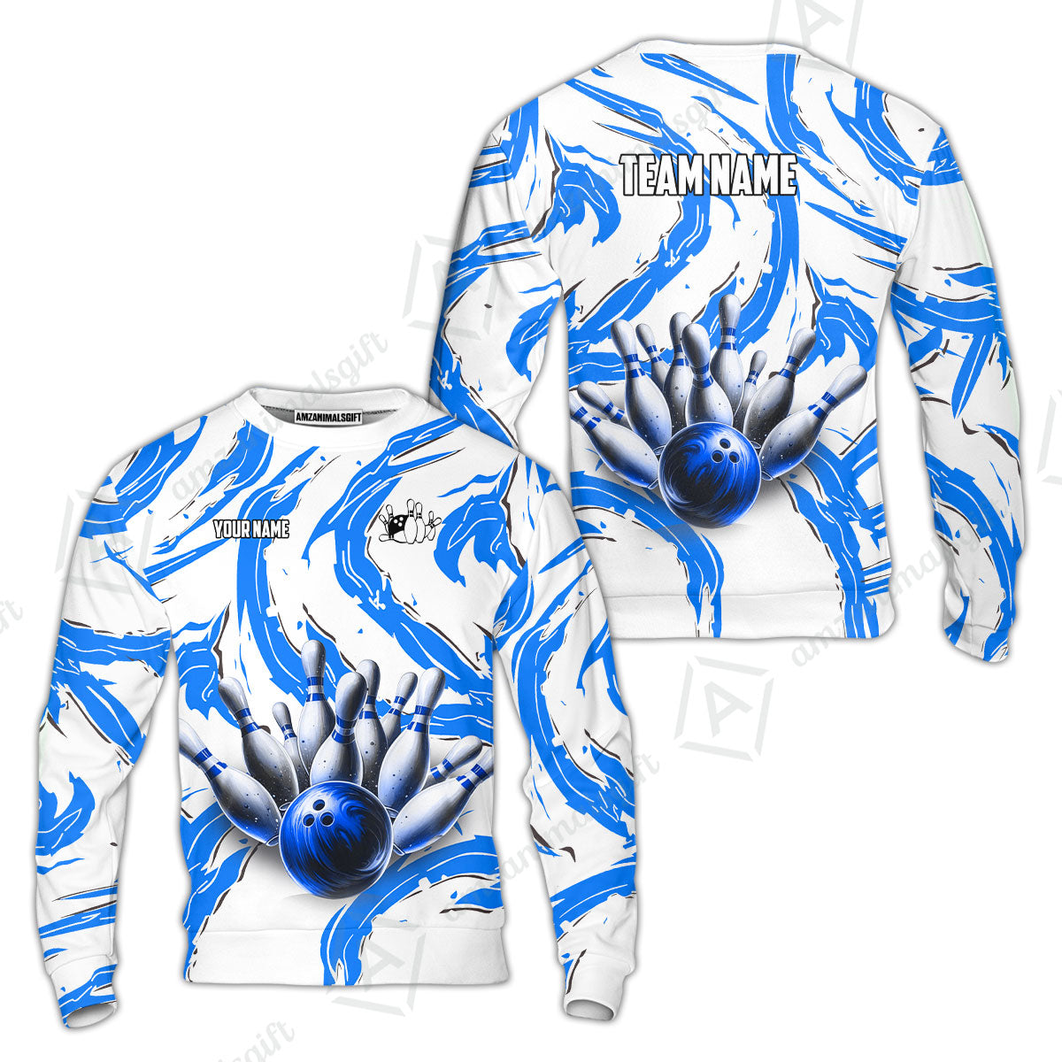 Custom Sport Bowling Team Jersey, Sport Bowling Jersey Multicolor Polo Quarter-Zip Shirts, Bowling Uniforms Jerseys, Custom Name And Team Name