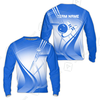 Customized Bowling Sweatshirt, Custom Bowling Uniform Sweatshirt, Multicolor Team Style Jersey for Bowlers