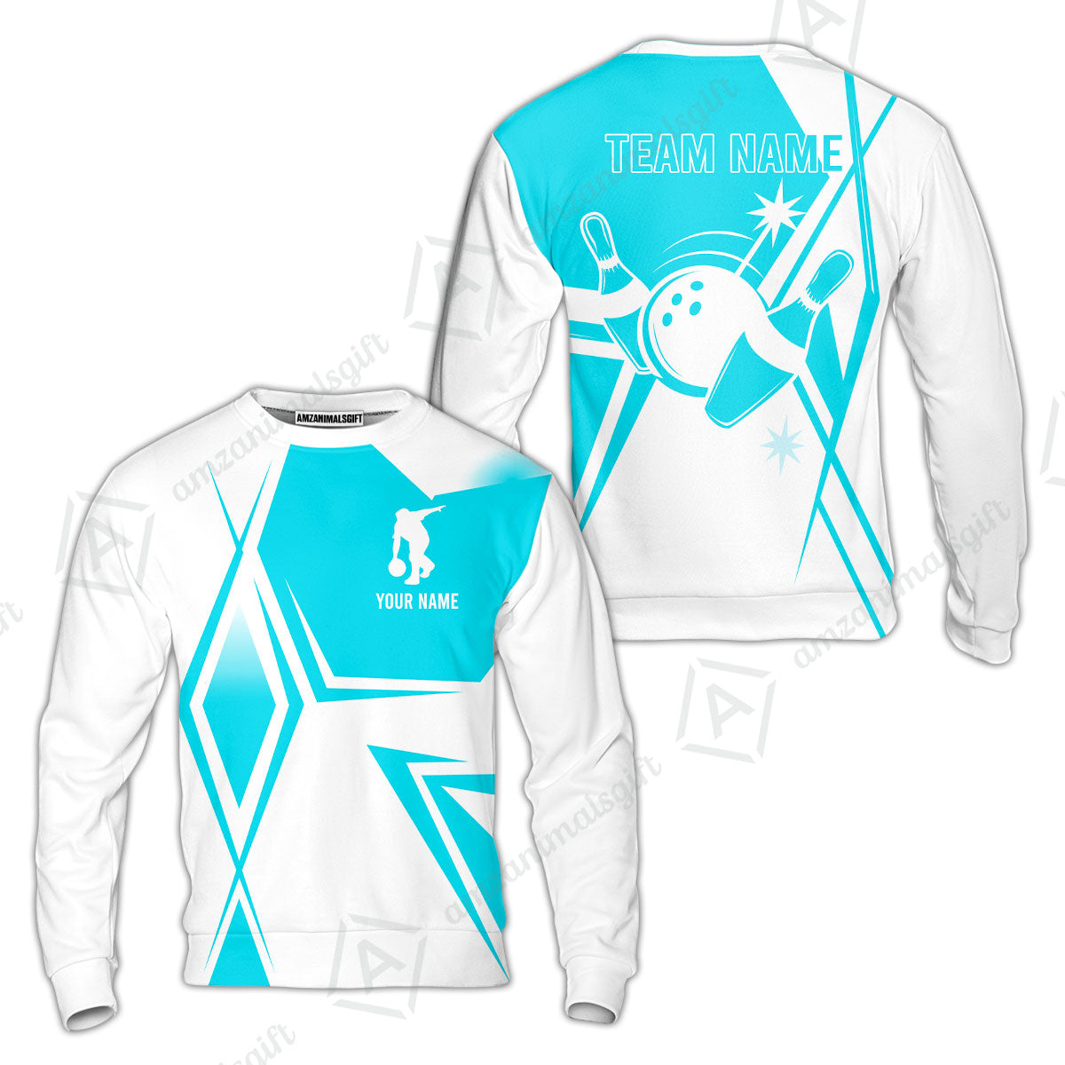 Custom Bowling Team Jersey, Bowling Player Jersey Multicolor Polo Quarter-Zip Shirts, Custom Bowling Uniforms Jerseys, Custom Name And Team Name