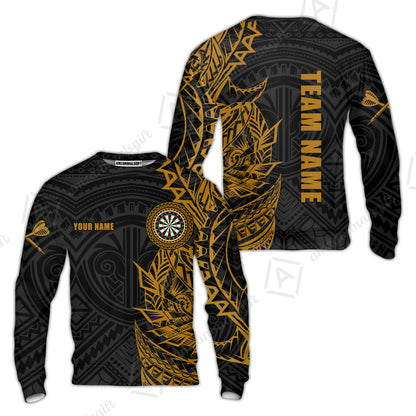 Custom Tribal Darts Team Men Polo Shirts, Darts uniforms Tribal Darts Personalized Name And Team Name