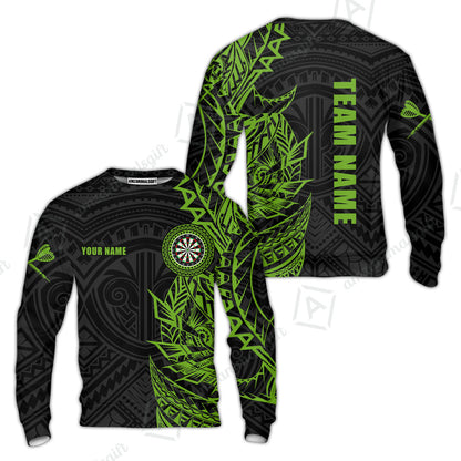 Custom Tribal Darts Team Men Polo Shirts, Darts uniforms Tribal Darts Personalized Name And Team Name