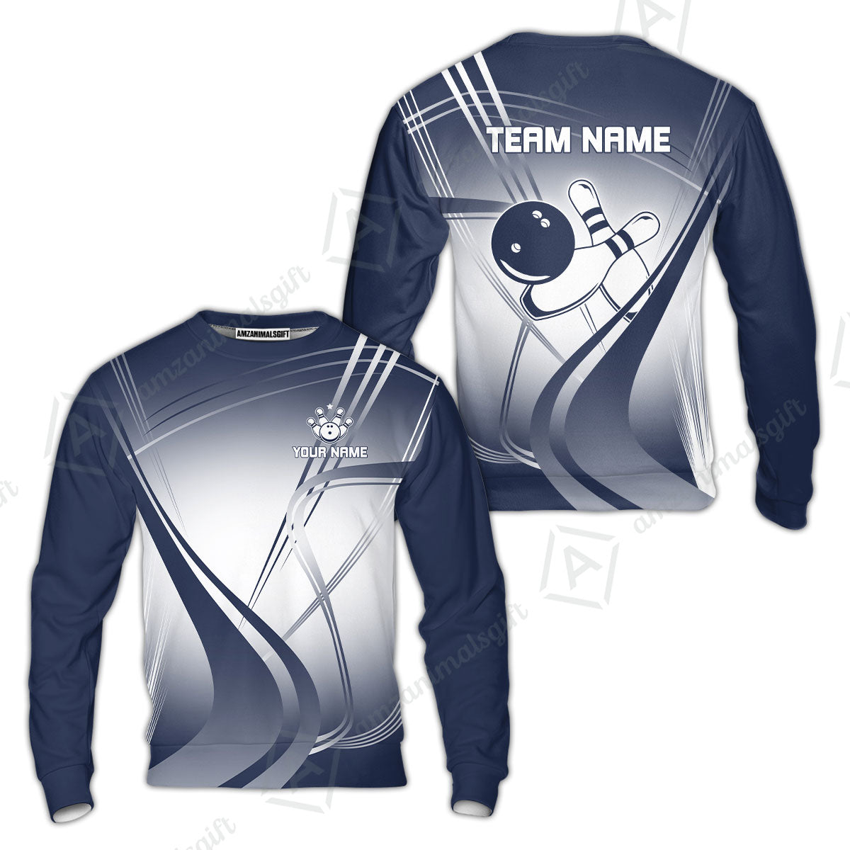 Customized Bowling Sweatshirt, Custom Bowling Uniform Sweatshirt, Multicolor Team Style Jersey for Bowlers