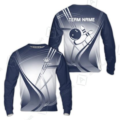 Customized Bowling Sweatshirt, Custom Bowling Uniform Sweatshirt, Multicolor Team Style Jersey for Bowlers