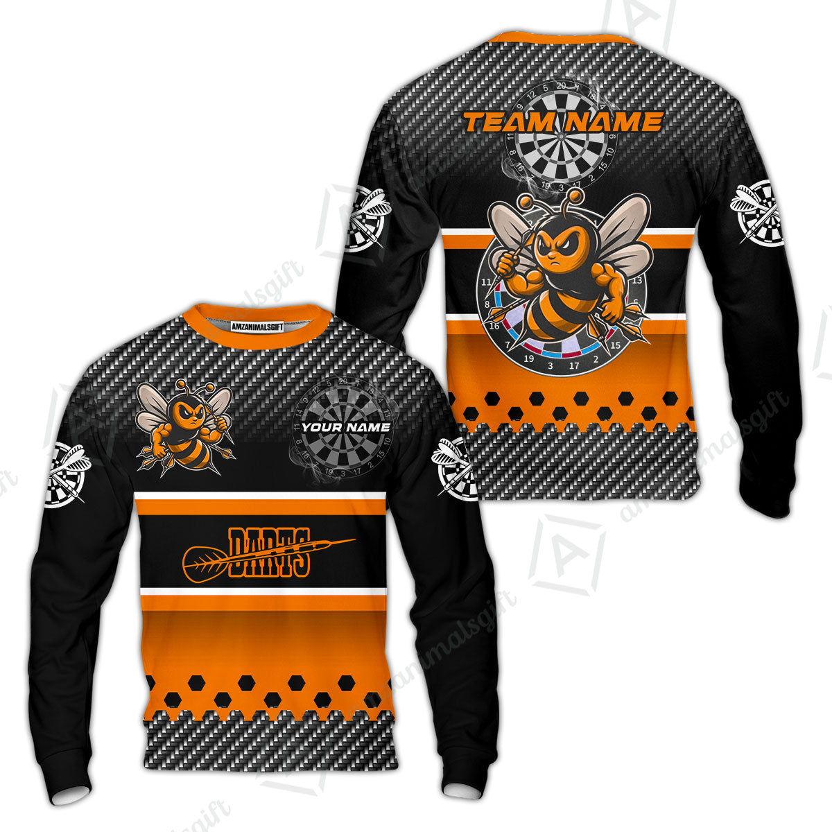 Custom Funny Bee Darts Unisex Polo Team Shirts, Custom Team League Darts Jersey Polo , Custom Darts Team Jerseys Uniform