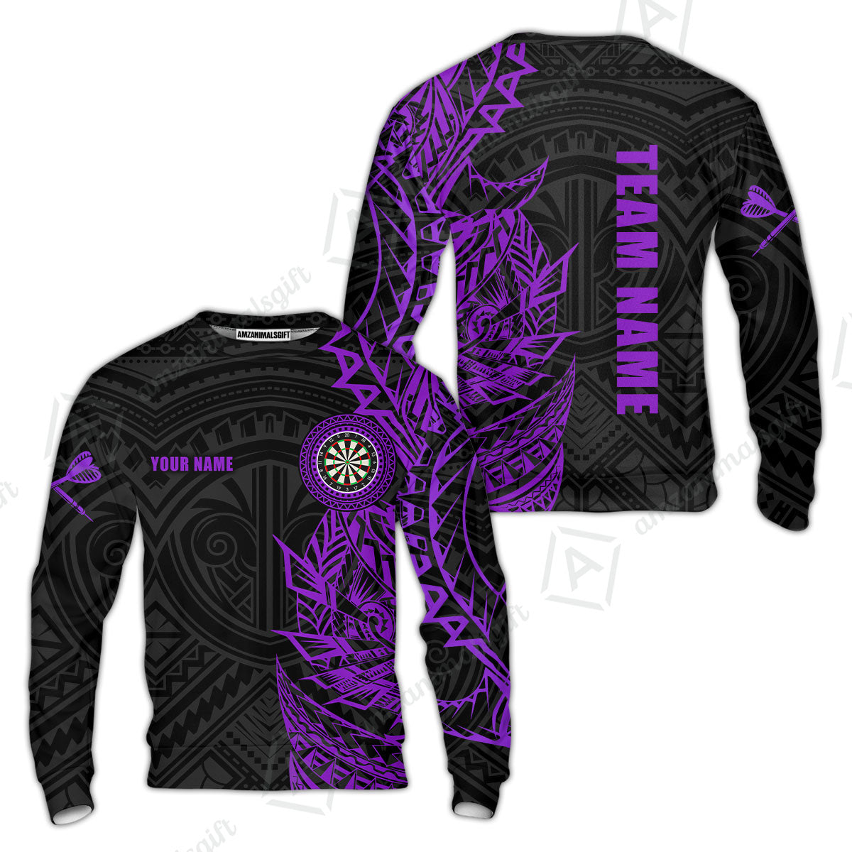 Custom Tribal Darts Team Men Polo Shirts, Darts uniforms Tribal Darts Personalized Name And Team Name