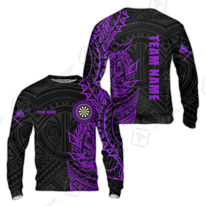 Custom Tribal Darts Team Men Polo Shirts, Darts uniforms Tribal Darts Personalized Name And Team Name
