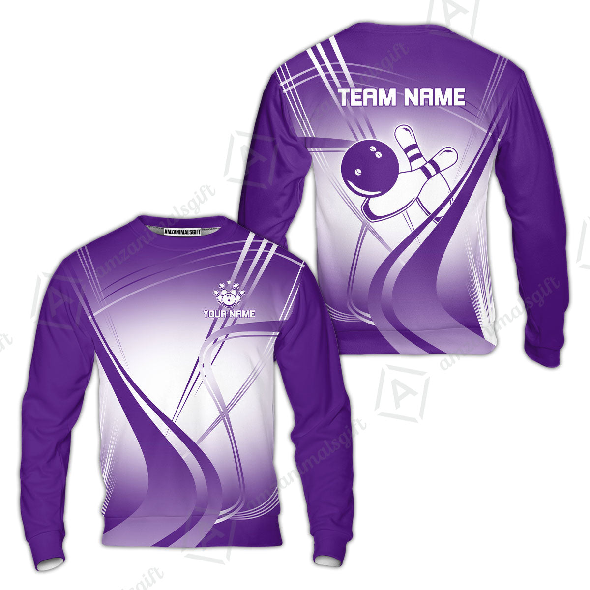 Customized Bowling Sweatshirt, Custom Bowling Uniform Sweatshirt, Multicolor Team Style Jersey for Bowlers