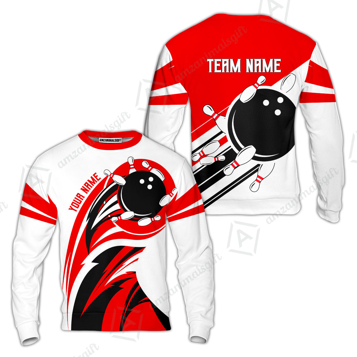 Custom Bowling Team Jersey, Bowling Player Jersey Multicolor Polo Quarter-Zip Shirts, Custom Bowling Uniforms Jerseys