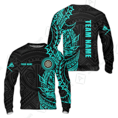 Custom Tribal Darts Team Men Polo Shirts, Darts uniforms Tribal Darts Personalized Name And Team Name