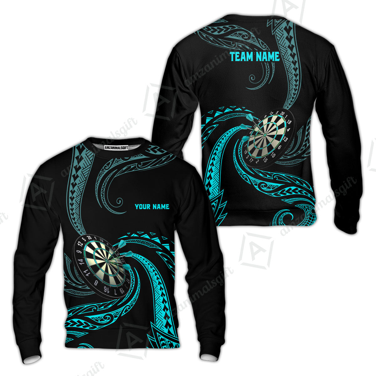 Custom Roll Tribal Darts Team Men Polo Shirts, Darts uniforms Roll Tribal Darts Personalized Name And Team Name