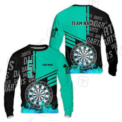 Custom Fire Darts Men Polo Team Shirts, Custom Darts League Team Jersey Polo , Custom Darts Team Jerseys Uniform