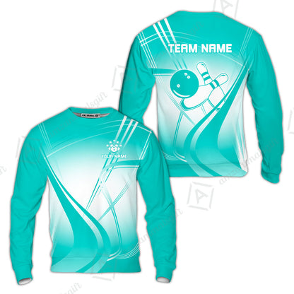 Customized Bowling Sweatshirt, Custom Bowling Uniform Sweatshirt, Multicolor Team Style Jersey for Bowlers