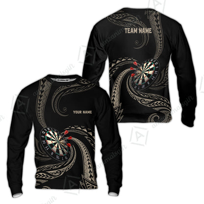 Custom Roll Tribal Darts Team Men Polo Shirts, Darts uniforms Roll Tribal Darts Personalized Name And Team Name