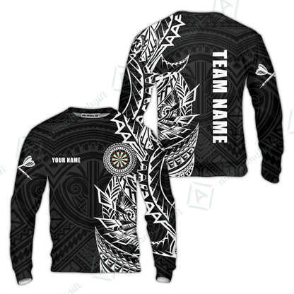 Custom Tribal Darts Team Men Polo Shirts, Darts uniforms Tribal Darts Personalized Name And Team Name