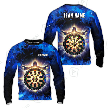 Custom Darts Team Jersey, Personalized Heavenly Strike Dart Polo Shirt For Players With Name & Team Name