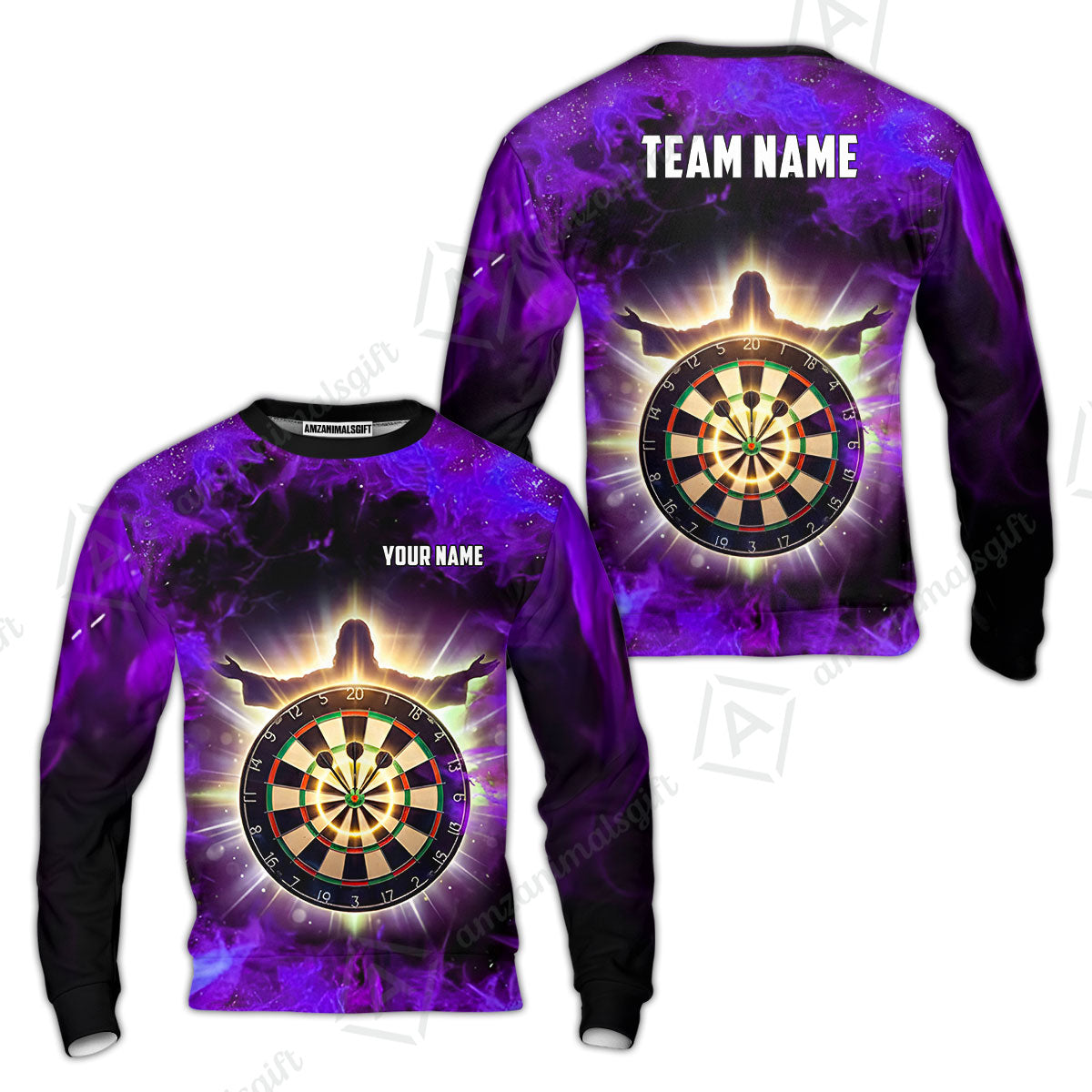 Custom Darts Team Jersey, Personalized Heavenly Strike Dart Polo Shirt For Players With Name & Team Name