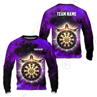 Custom Darts Team Jersey, Personalized Heavenly Strike Dart Polo Shirt For Players With Name & Team Name