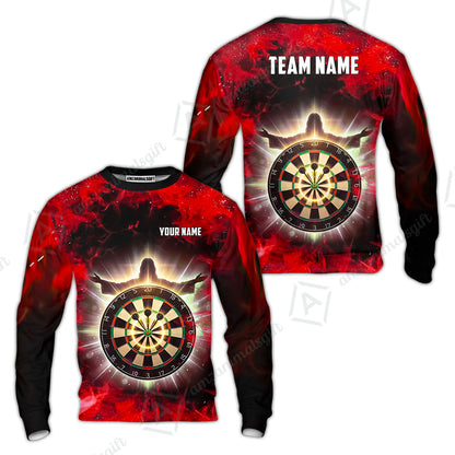 Custom Darts Team Jersey, Personalized Heavenly Strike Dart Polo Shirt For Players With Name & Team Name