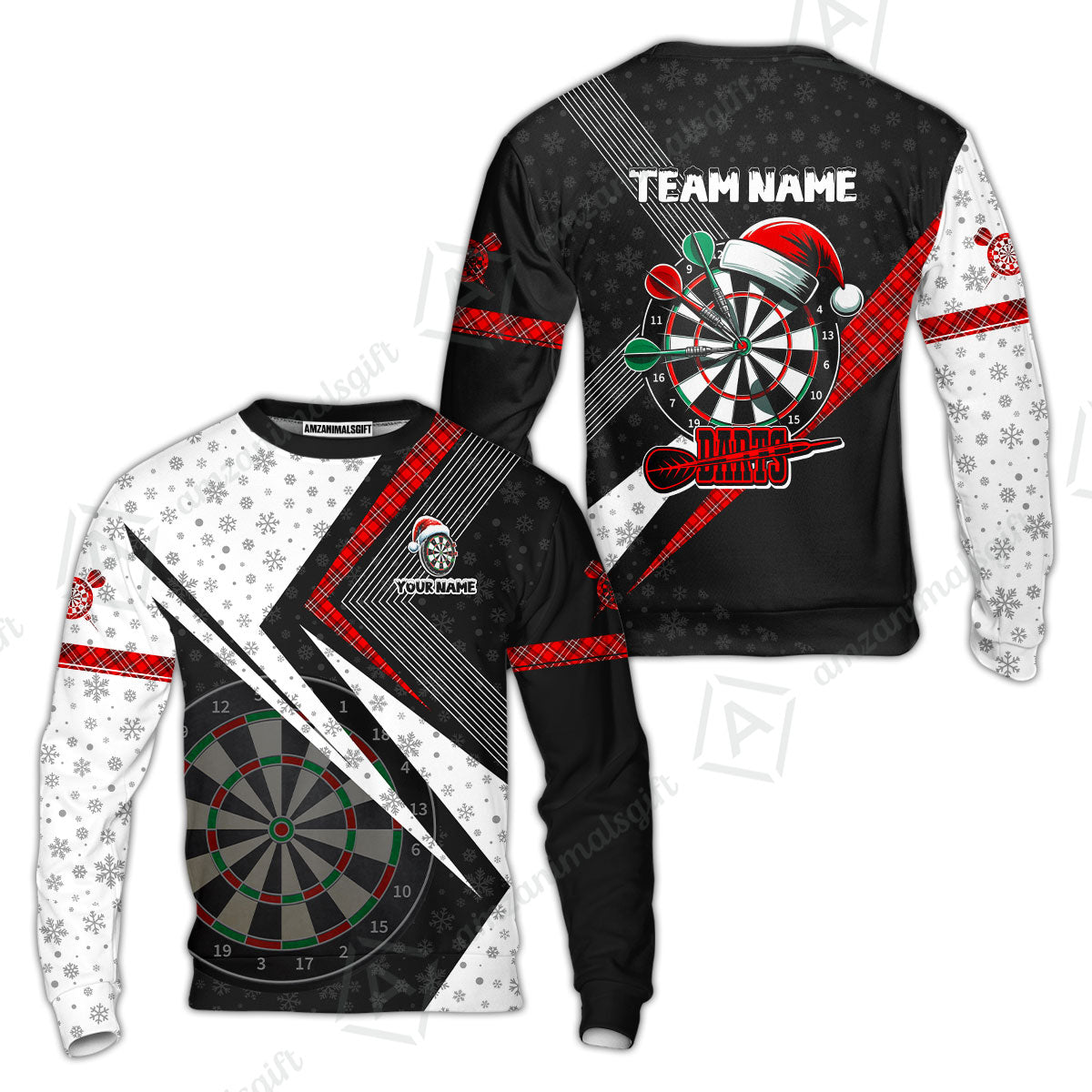 Custom Funny Santa Darts Unisex Polo Team Shirts, Custom Christmas Team League Darts Jersey Polo , Custom Darts Team Jerseys Uniform