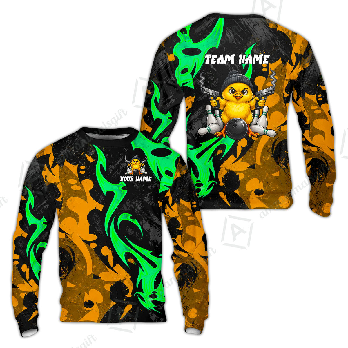 Custom Bowling Jersey Polo Shirt, Baby Gangsters, Custom Bowling Jersey Team Shirt For Players With Name and Team Name