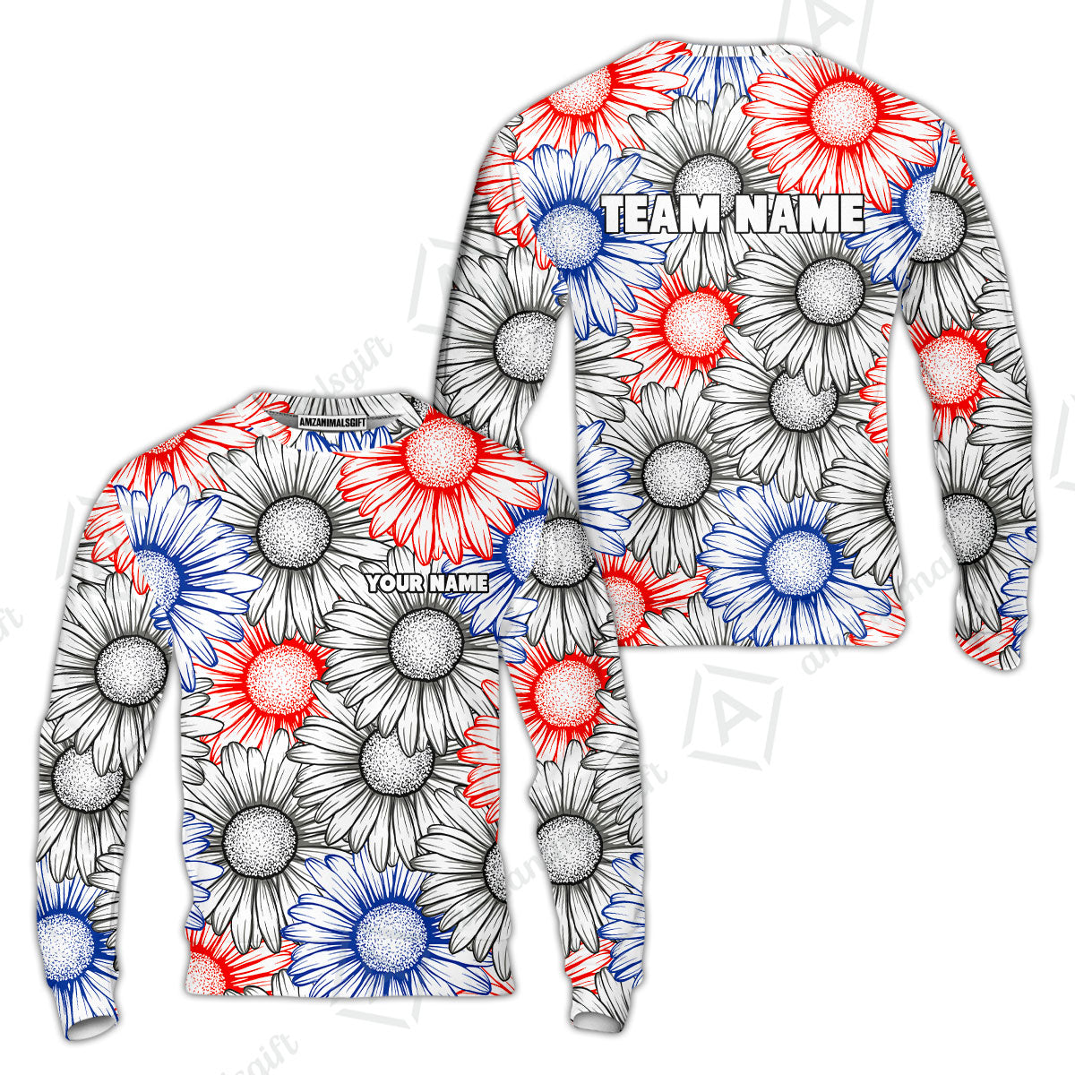 Custom Sunflower Bowling Team Jersey, Sunflower Bowling Polo Quarter-Zip Shirts, Bowling Uniforms Jerseys, Custom Name And Team Name