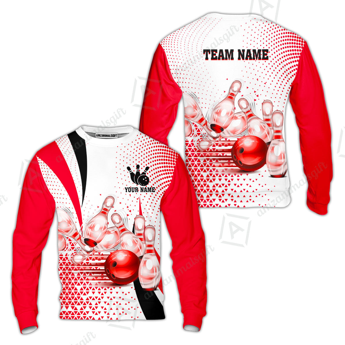 Custom Bowling Polo Shirt - Bowling Jerseys Team, Bowling uniforms, Custom Bowling Shirts With Personalized Name And Team Name - Gifts for Bowlers