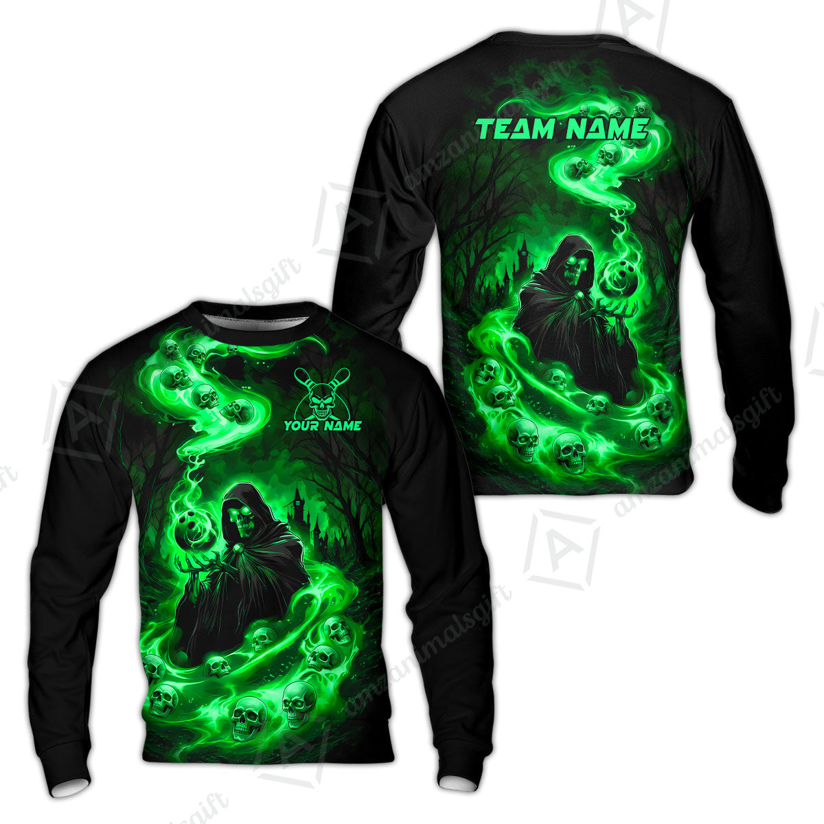Custom Bowling Jersey Polo Shirt, Fiery Pool Shark, Custom Bowling Jersey Team Shirt For Players With Name & Team Name
