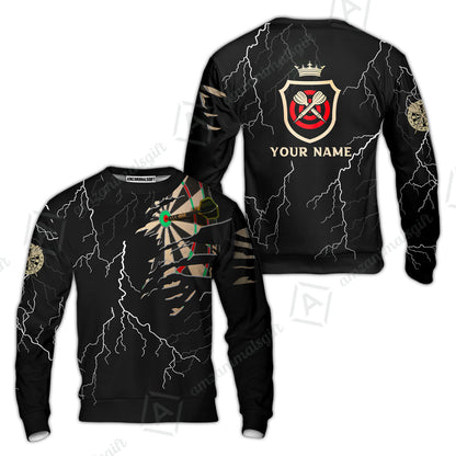 Darts Custom Name Men Polo Shirt, Darts Target Personalized Men Polo Shirt Gift For Darts Lovers, Friend, Team, Darts Player