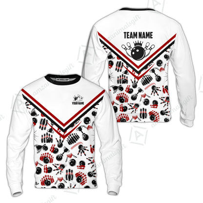 Custom Bowling Strike Bowling Pattern Team Unisex Polo Shirts, Customize your very own unique bowling uniforms jersey designs