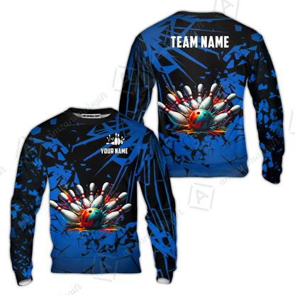 Custom Bowling Jersey Polo Shirt, Strike Explosion Bowling, Custom Bowling Jersey Team Shirt For Players With Name & Team Name