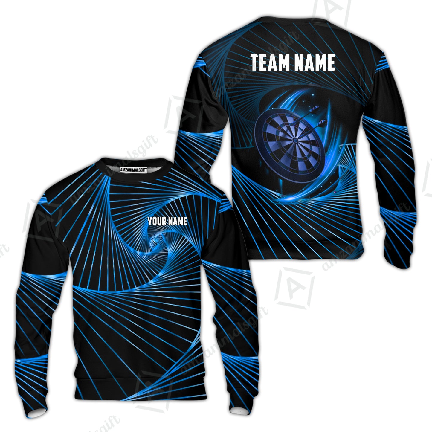 Custom Darts Team Jersey, Personalized Dark Flame Dart Polo Shirt For Players With Name & Team Name