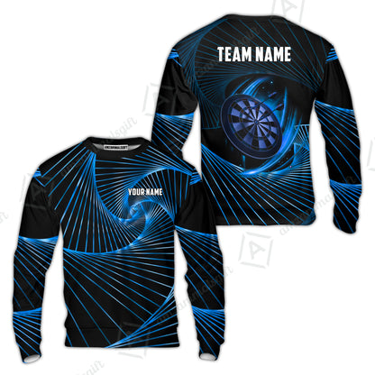 Custom Darts Team Jersey, Personalized Dark Flame Dart Polo Shirt For Players With Name & Team Name