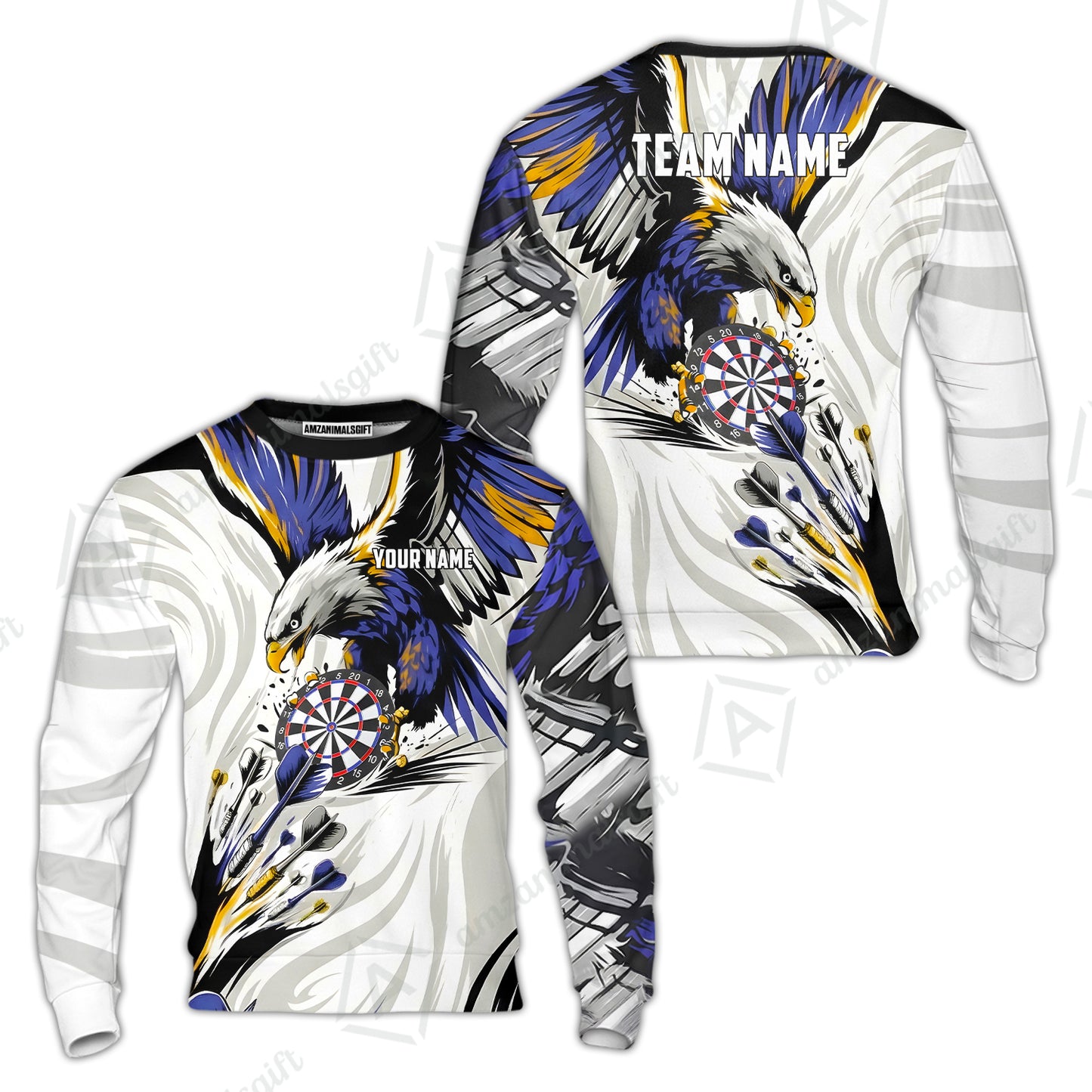 Custom Darts Team Jersey, Personalized Eagle Strike Dart Polo Shirt For Players With Name & Team Name